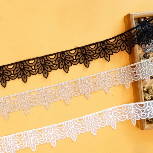 One Side Border Organza Lace