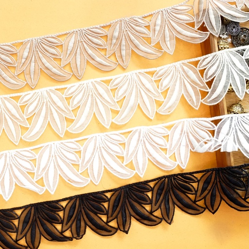 One Side Border Organza Lace
