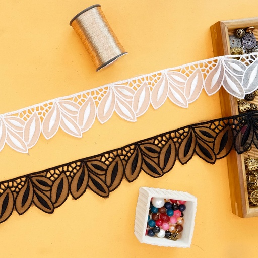 One Side Border Organza Lace