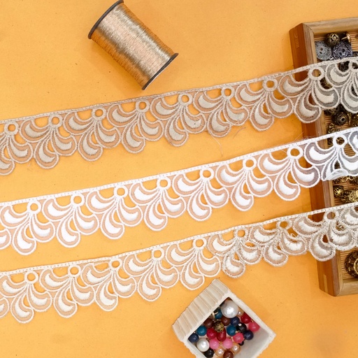 One Side Border Organza Lace