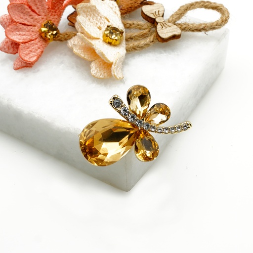 Modern Butterfly Rhinestone Crystal Brooch