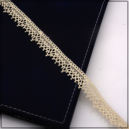 [AL800-BEIGE] One Side Border Shuttle Lace