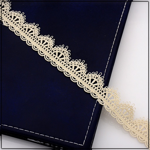 [AL801-WHITE] One Side Border Shuttle Lace
