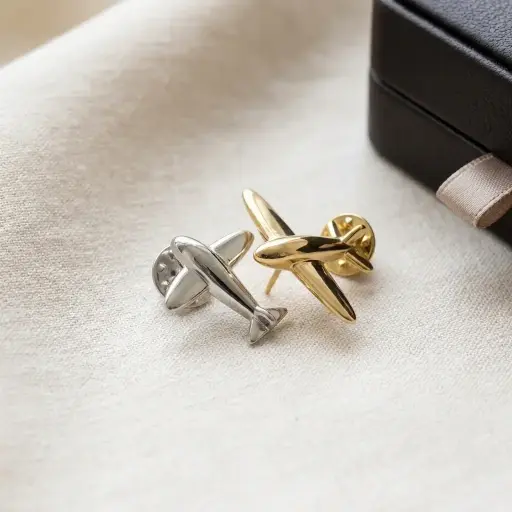Aeroplane Jumbo Jet Lapel Pin