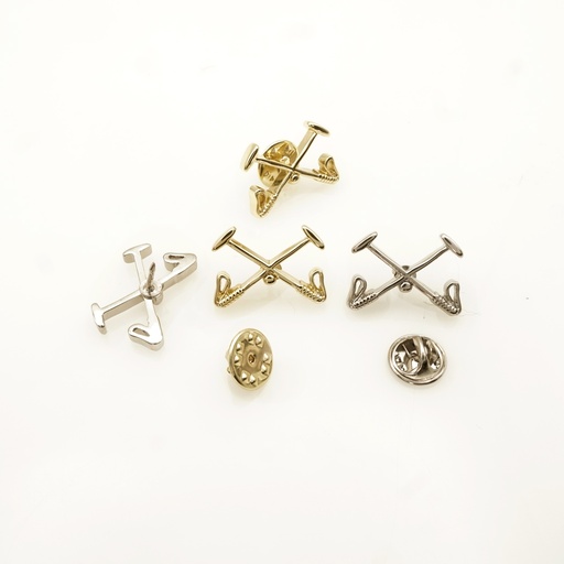 Crossed Polo Mallets Lapel Pin