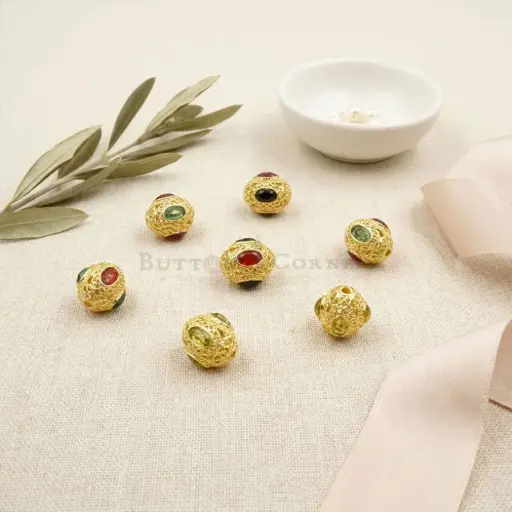 Hollow Spacer Oval Shape Beads