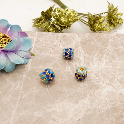 [MKB02-4] Cloisonne Hollow Beads