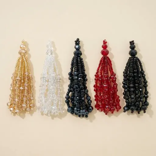 Crystals Glass Beads Tassel