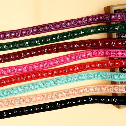 Embroidery Thread Sequence Net Lace