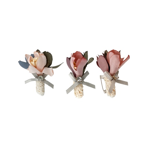 [LP51] Three Flower Bouqet Style Lapel Pin