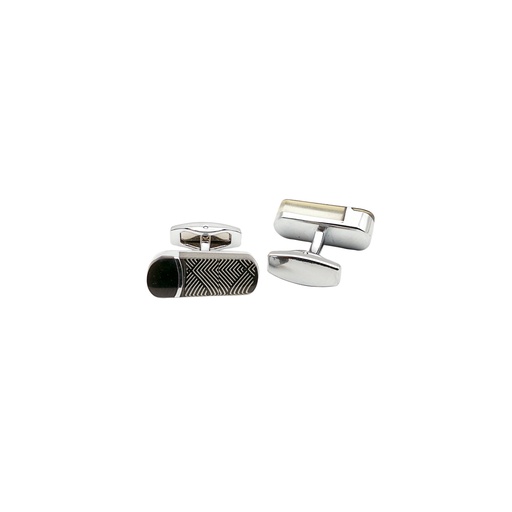 [CF300-3] Patterned Design Oval Acrylic Cufflink