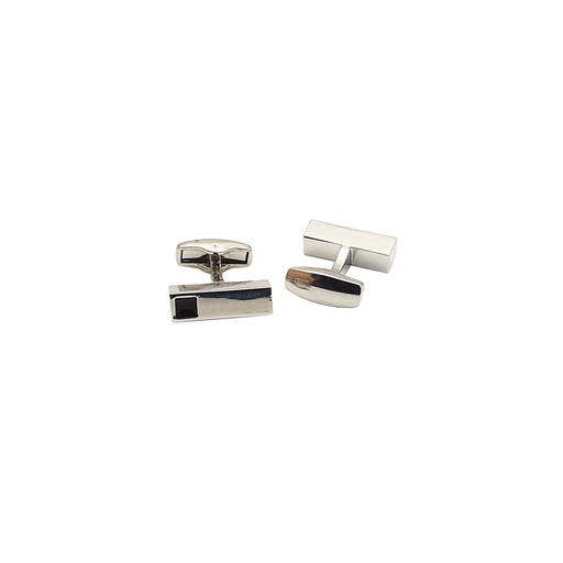 [CF1100-7 NONTOXIC WHT OIL] Trendy Style Rectangle Shape Cufflink