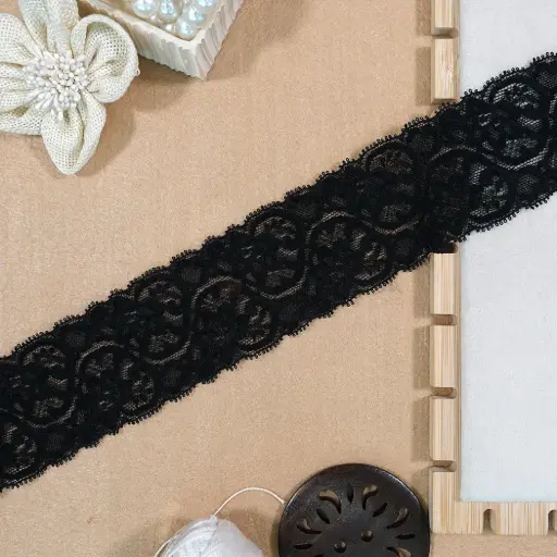 Double Side Border Lycra Net Lace