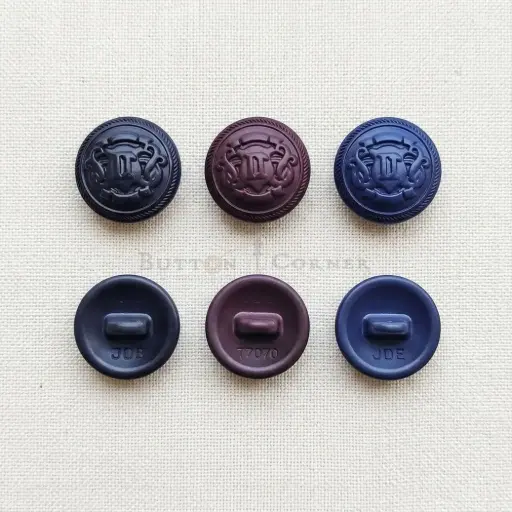 Paint Coated Crest Of Insignia Shirt Button
