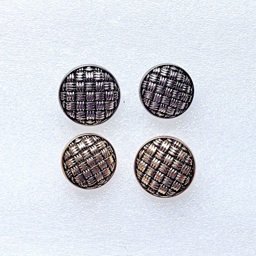 Check Pattern Shank Style Suiting Button