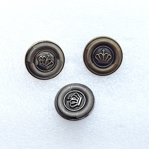 Crown Design Round Suiting Button