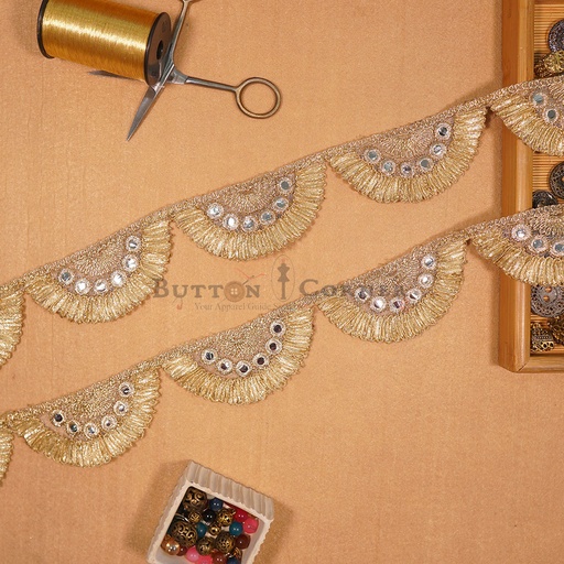 [GOTL432 GOLD] Fancy Gota Lace