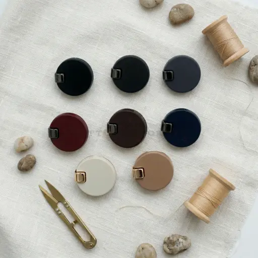 Horizontal Bar Round Shirt Button