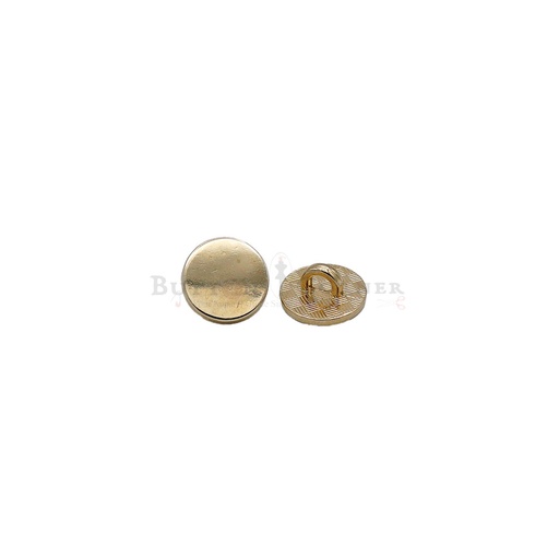 [9048 16L GOLD] Classy Gold Flat Round Shirt Button