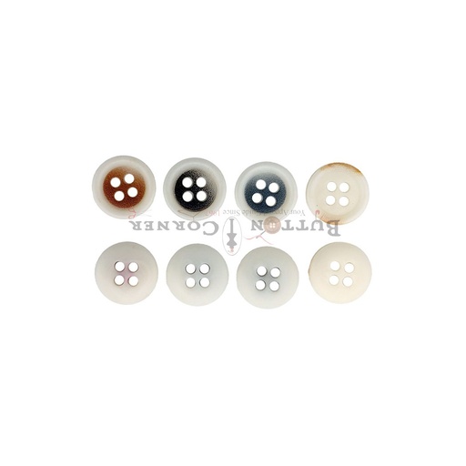 Matt Finish 4 Hole Shirt Button In Color