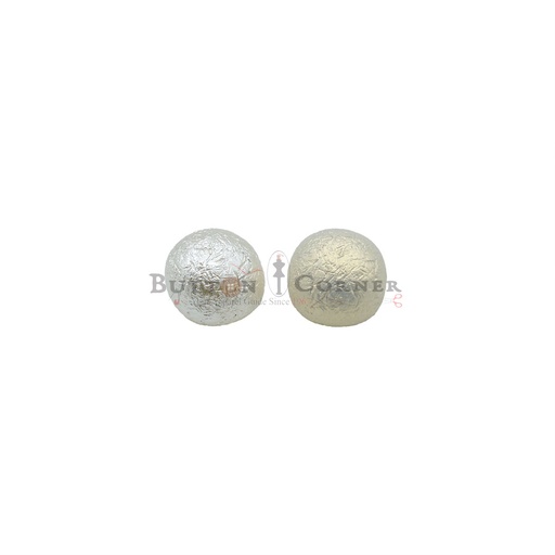Wrinkled Pearl Plastic Dome Button