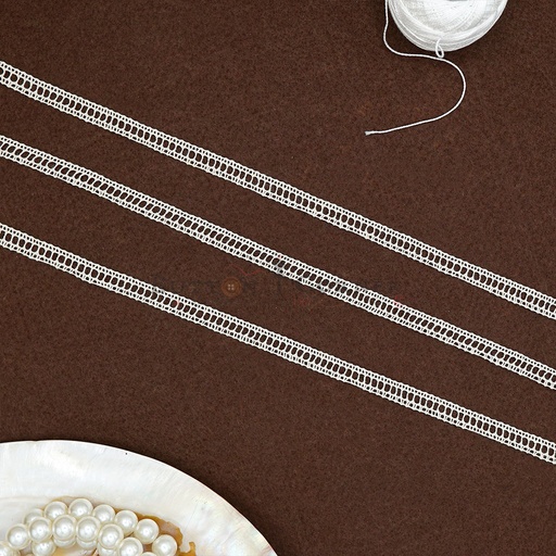 [CRL384/AJL8040-3 CREAM] Crochet Joined Lace