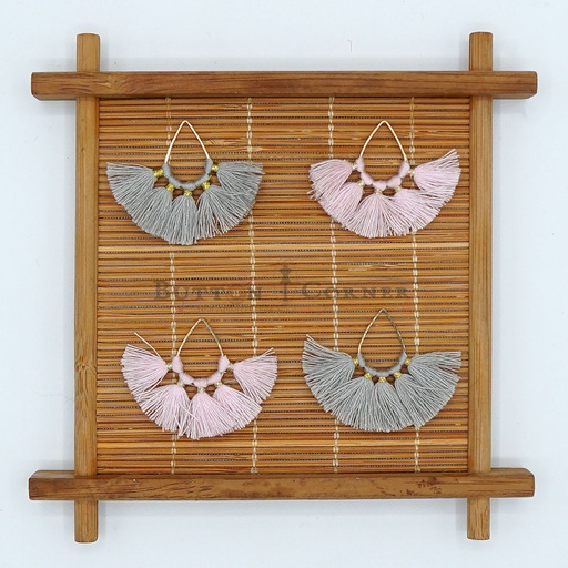 Fringe With Cold Wire Teardrop Tassel