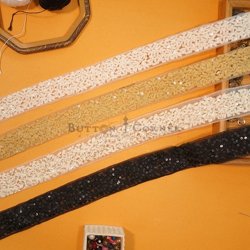 Embroidery Thread Sequence Net Lace