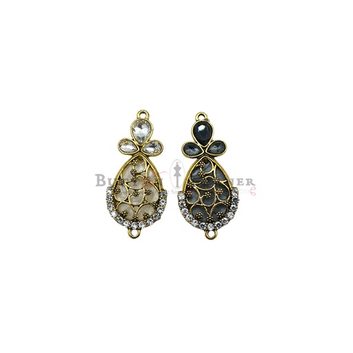 Drop Design Fancy Kundan Button