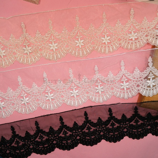 Embroidery Thread Glass Beads Lace