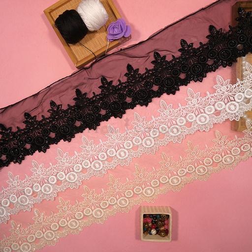 Embroidery Thread Glass Beads Lace
