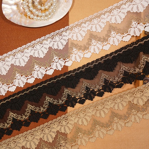 Shuttle Zari Net Lace