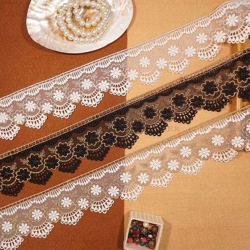 Shuttle Zari Net Lace