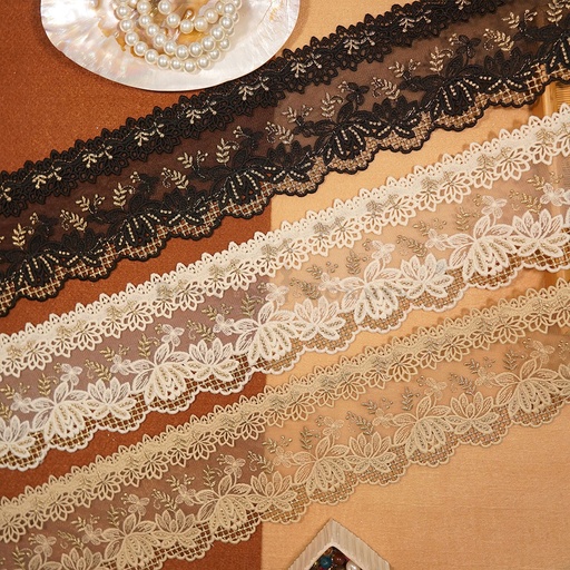Shuttle Zari Net Lace