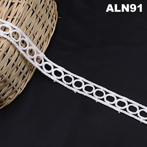 [ALN91-WHITE] Shuttle Joined Lace