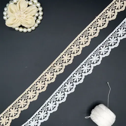 One Side Border Shuttle Lace