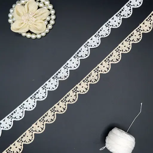 One Side Border Shuttle Lace
