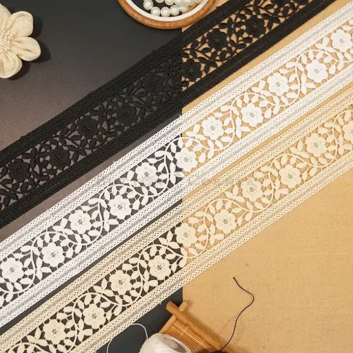 Double Side Border Shuttle Lace