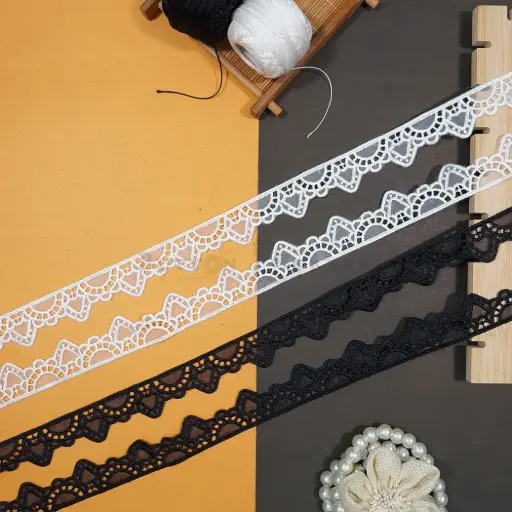 One Side Border Organza Lace