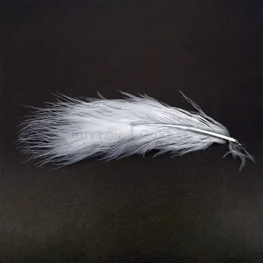 [FD06 WHITE] Turkey Marabou Feather