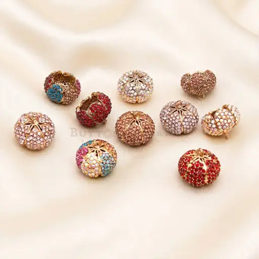 Pumpkin Shape Fancy Crystal Hanging 