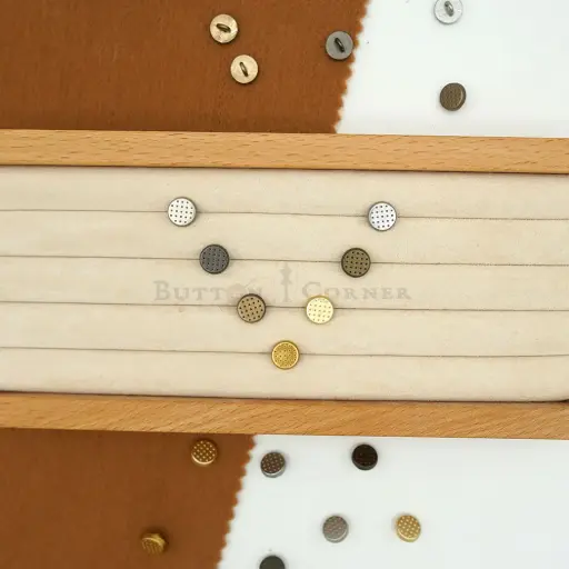 Dotted Design Downhole Loop Shirt Button