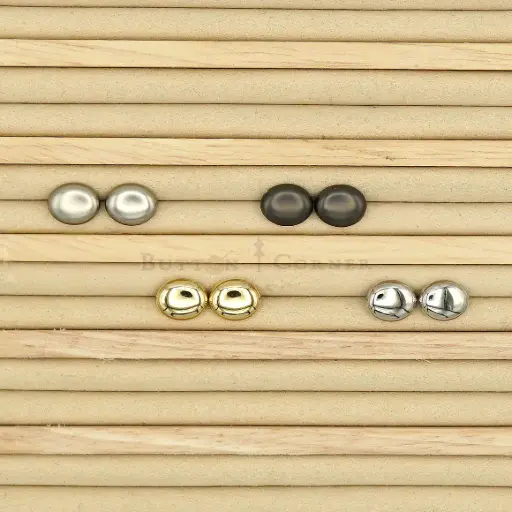 Oval Shape Smooth Surface Shirt Button
