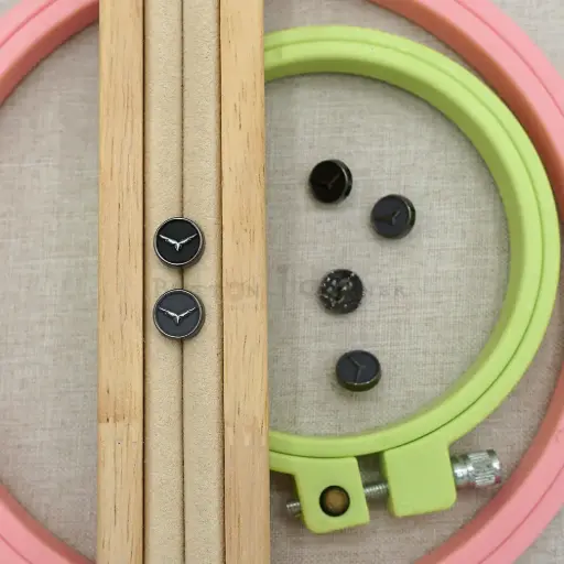 Gun Black Plated American Eagle Shirt Button