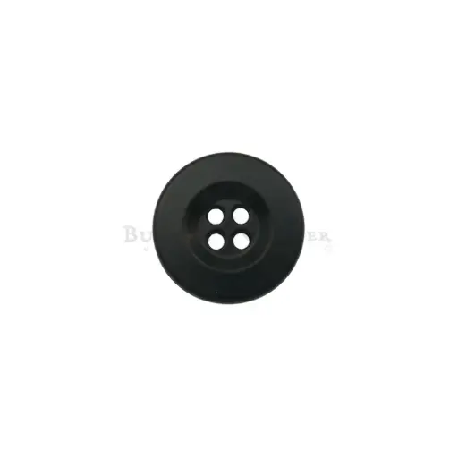 [65979 MATT BLACK] Paint Coated Matt Finish 4 Hole Shirt Button
