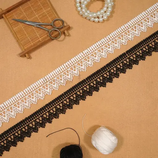 One Side Border Shuttle Lace