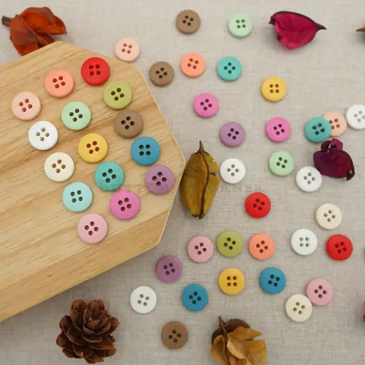 Classic 4 Hole Rounded Shirt Button 