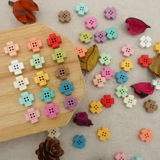 Stitched Design 4 Hole Plus Shirt Button