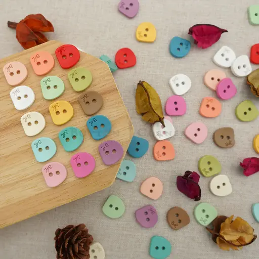 Irregular Circle Engraved Shirt Button