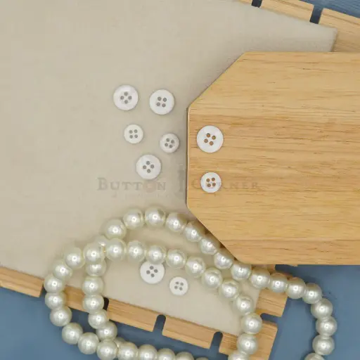 Rounded Rim 4 Hole Shirt Button